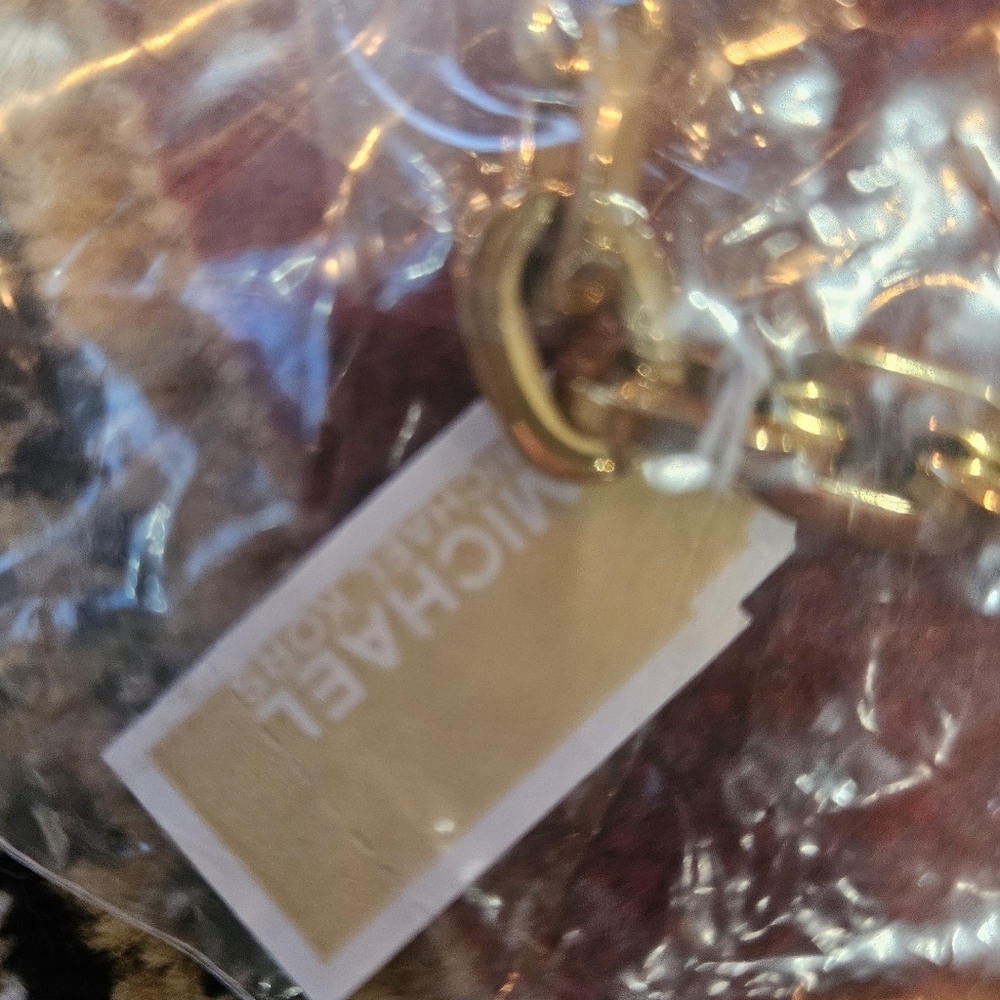 Michael Kors Chain Link Padlock Necklace 14k Gold Plated Stainless Steel NWT - Picture 6 of 16